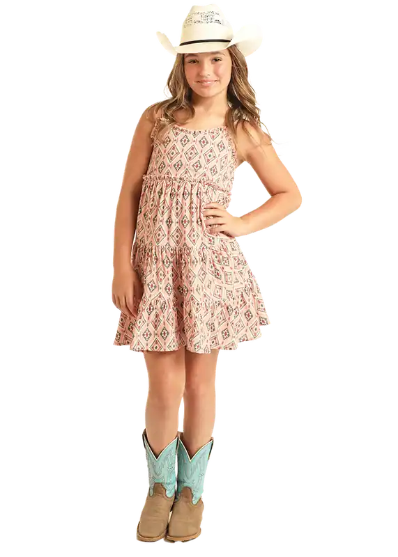 Girl's Rock & Roll Cowgirl Tank Dress #BGD0R03899