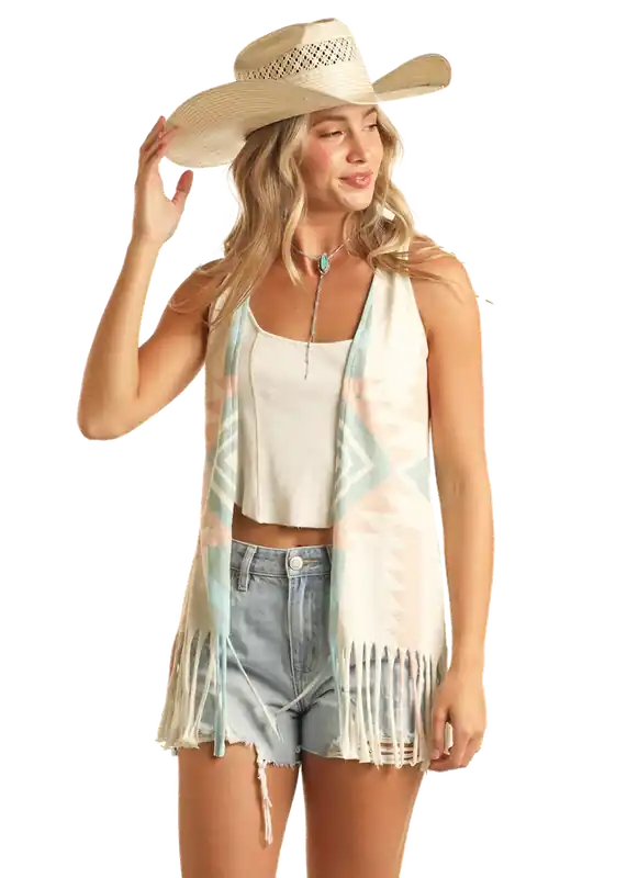 Women's Rock & Roll Cowgirl Cardigan #BW34T03915-C