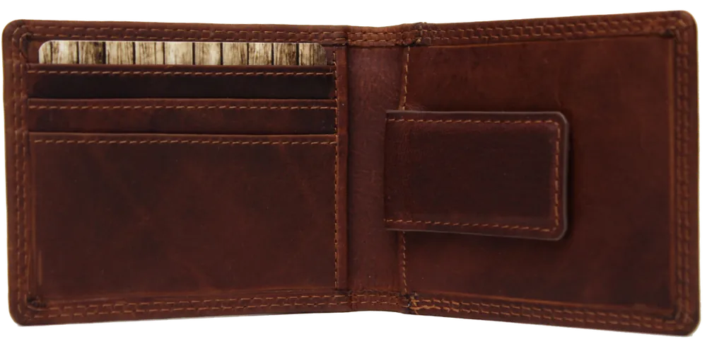 Men's Rugged Earth Money Clip Bi-Fold #990029