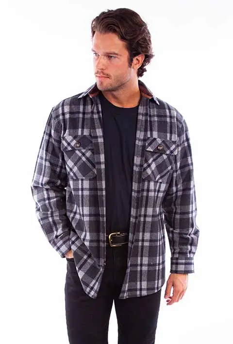 Men's Scully Button Down Shirt Jacket #5353 - WAHMAKER