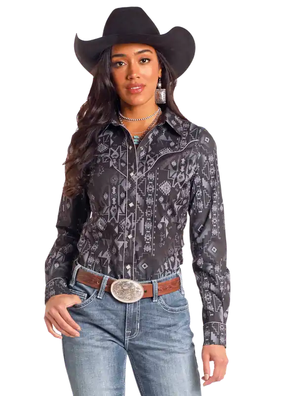 Women's Rock & Roll Cowgirl Snap Front Shirt #BWN2S04719