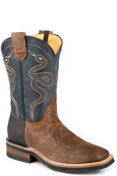 Men's Roper Concealed Carry System Snakebite Western Boot #09-020-8253-8658