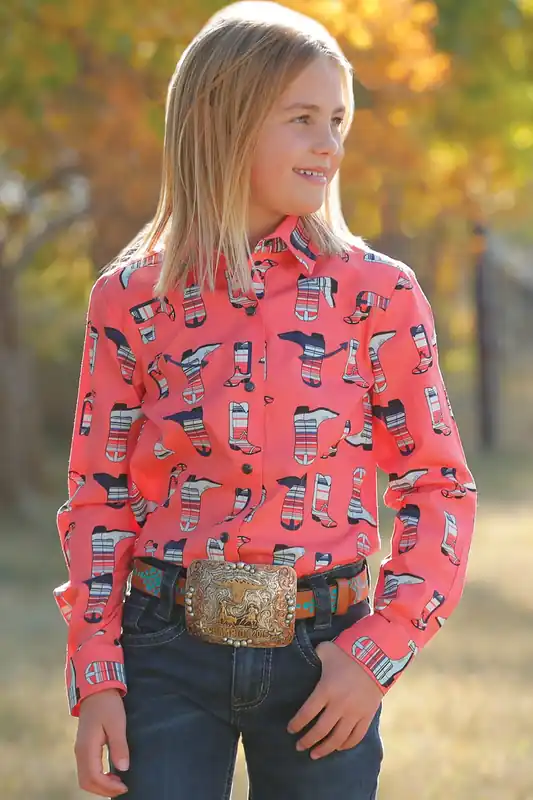 Girl's Cruel Girl Snap Front Shirt #CTW3370023 - CINCH