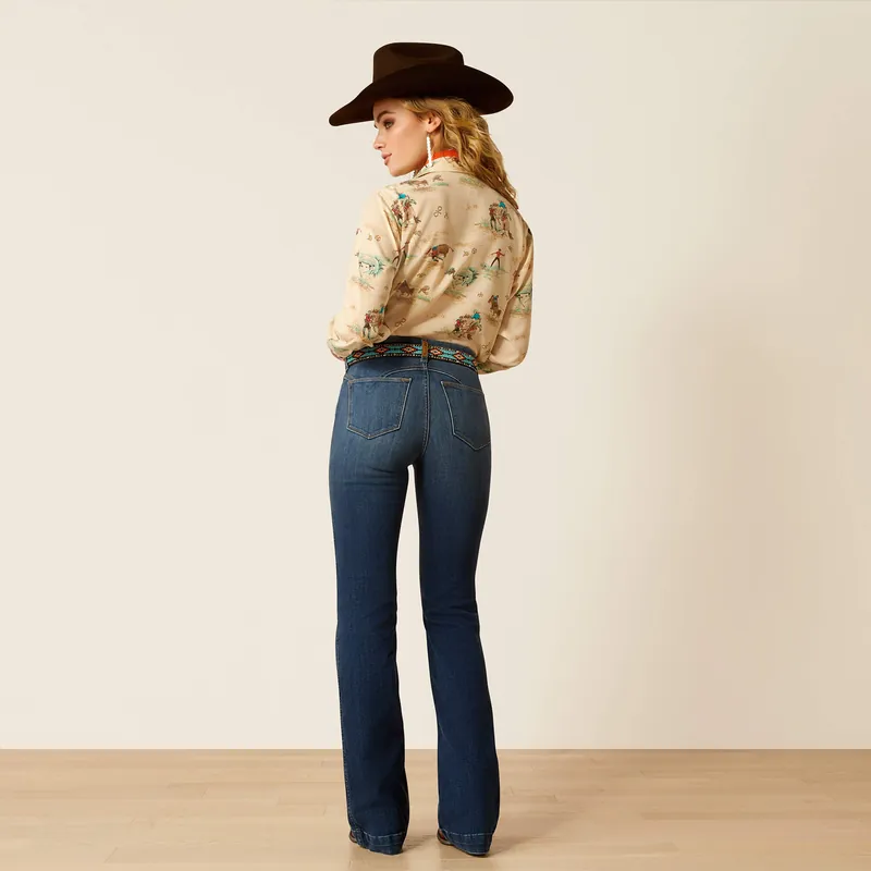 Women's Ariat High Rise Fiorella Slim Trouser Jean #10051885-C