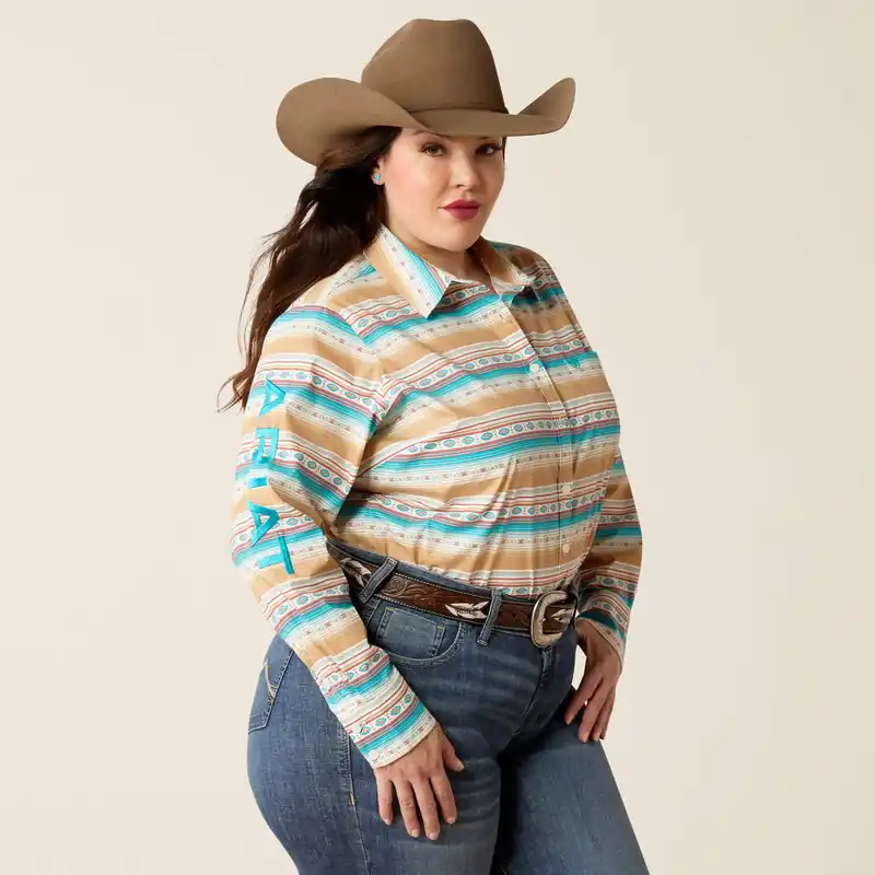 Women's Ariat Team Kirby Stretch Button Down Shirt #10052716X