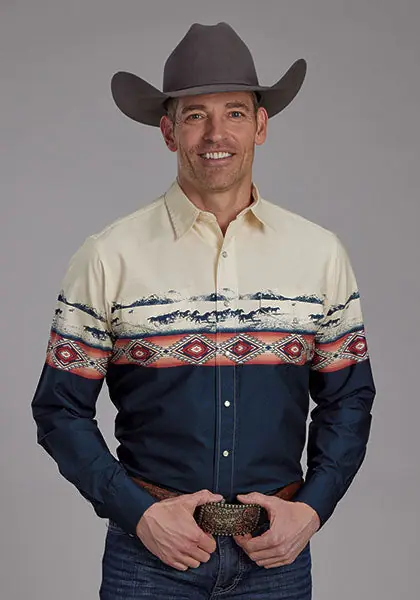 Men's Roper Snap Front Shirt #03-001-0421-0648