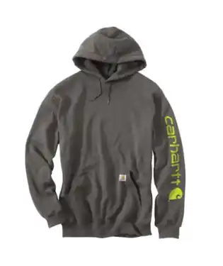 Men's Carhartt Loose Fit Midweight Logo Sleeve Hoodie #K288