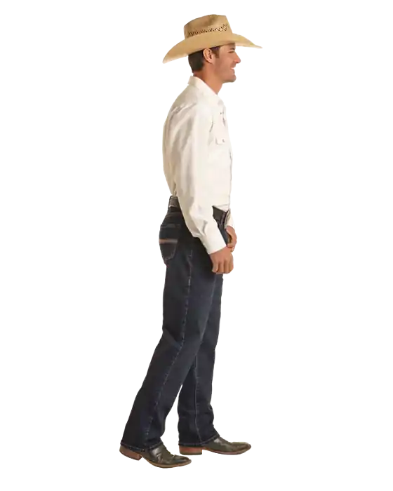 Men's Rock & Roll Cowboy Vintage '46 Stackable Bootcut Jean #VMTBD03711