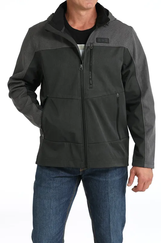 Men's Cinch Hooded Softshell Jacket #MWJ1593002-C