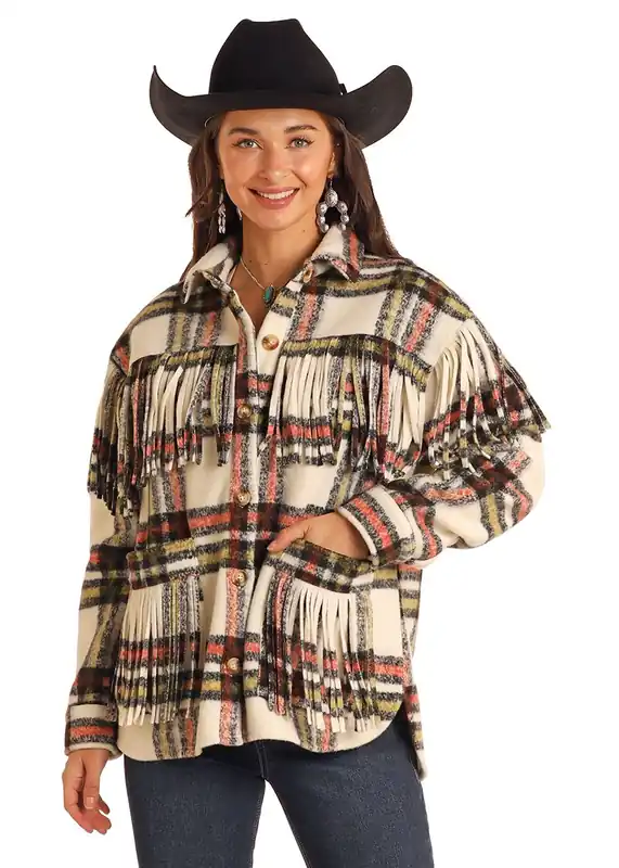 Women's Rock & Roll Cowgirl Shacket #BW92C05259-C