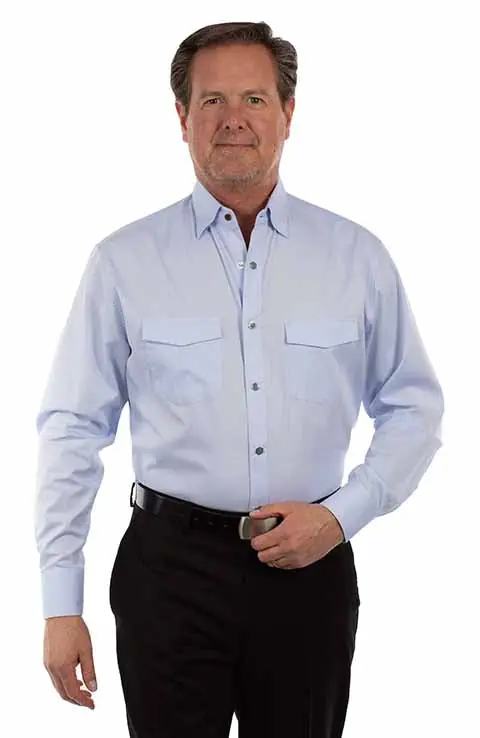 Men's Scully Snap Front Shirt #PS-364LBL