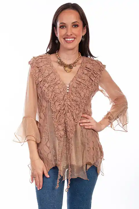 Women's Scully Blouse #HC752 - WAHMAKER