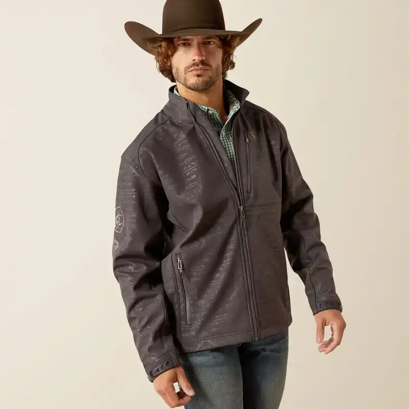 Men's Wrangler Logo 2.0 Softshell Jacket #10058158X - ARIAT
