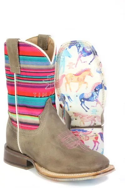 Youth's Tin Haul Happy Serape Western Boot #14-119-0101-5055