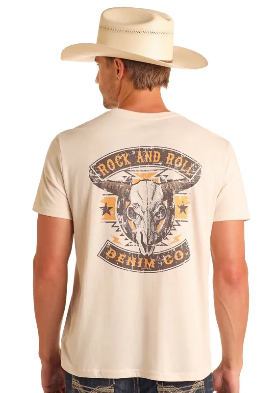 Men's Rock & Roll Cowboy T-Shirt #BU21T06068-C