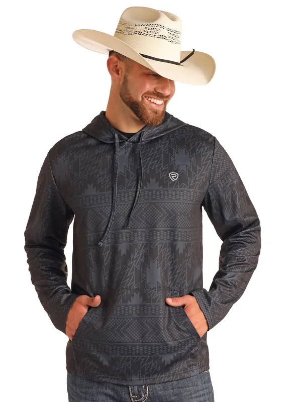Men's Rock & Roll Cowboy Hoodie #BM94T05976-C