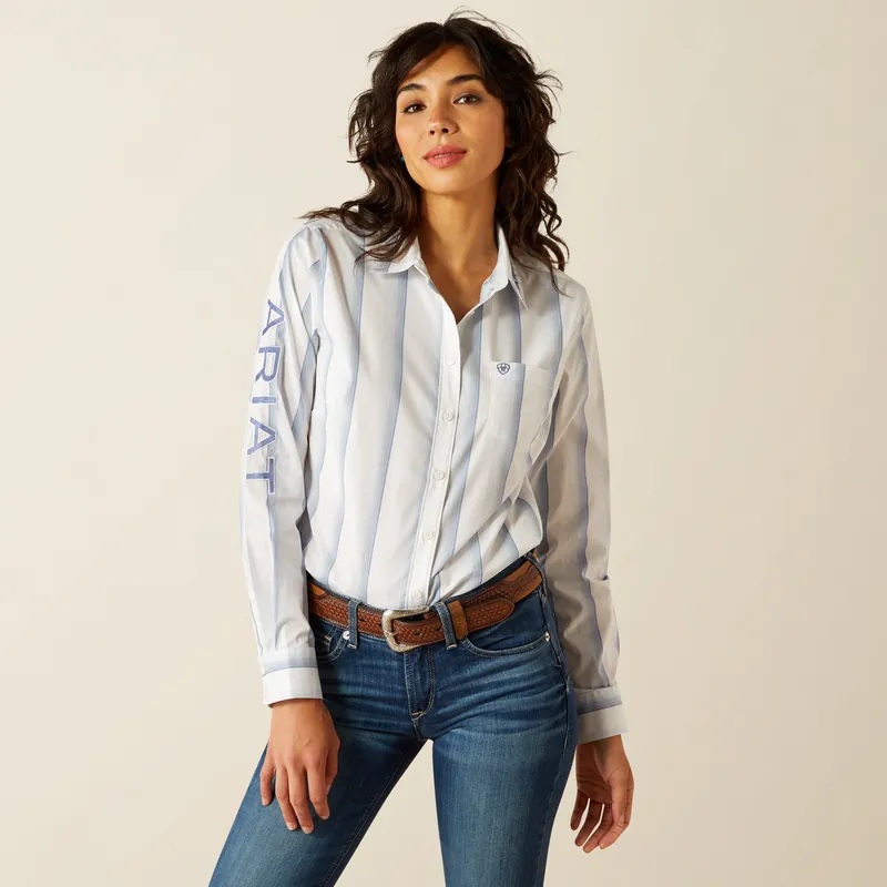 Women's Ariat Team Kirby Stretch Button Down Shirt #10055083