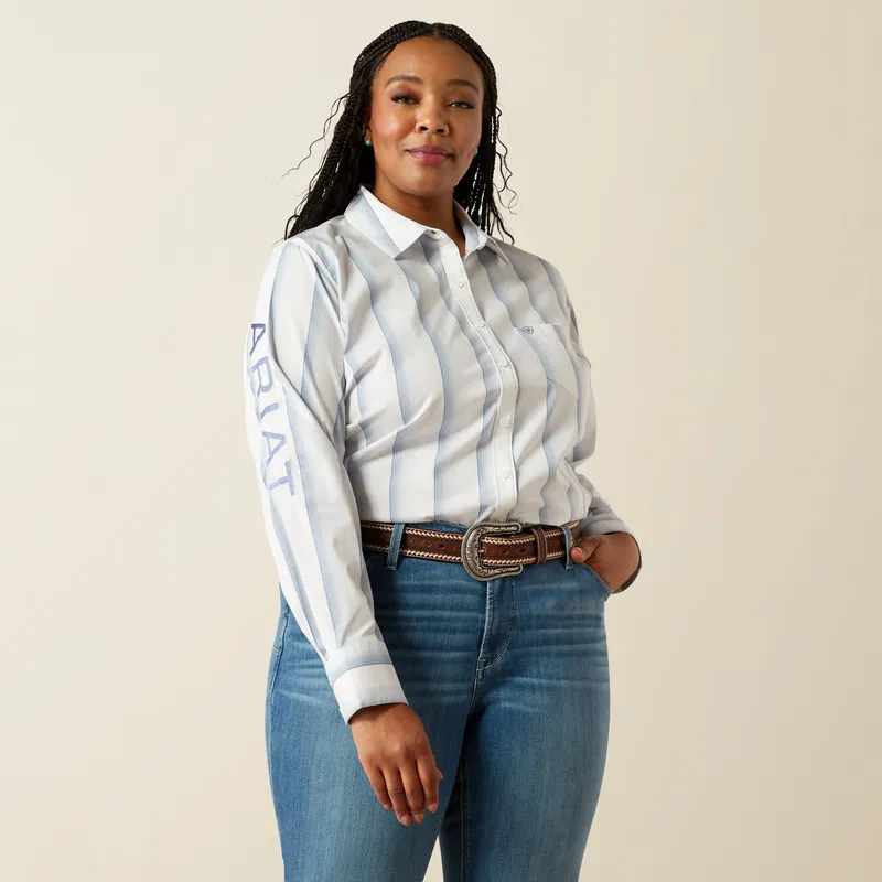 Women's Ariat Team Kirby Stretch Button Down Shirt #10055083X