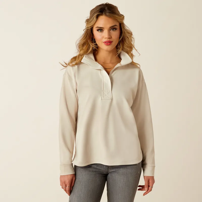 Women's Ariat Breeze Logo 1/2 Zip Sweatshirt #10054496-C