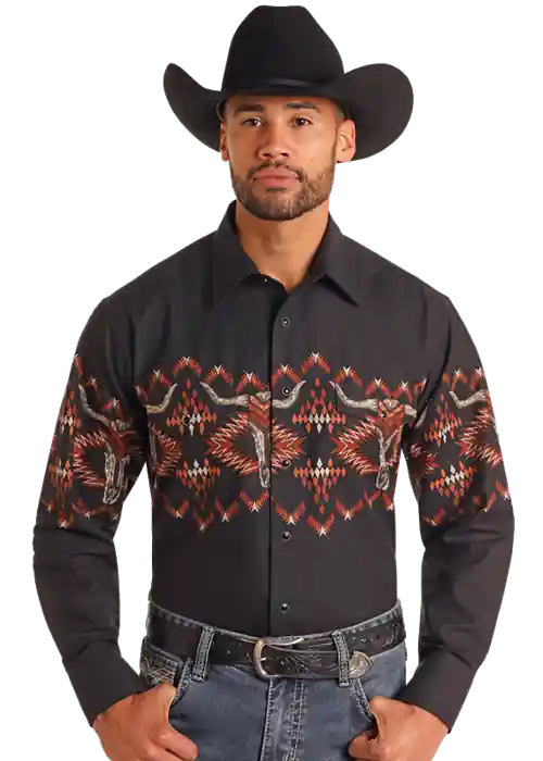 Men's Panhandle Snap Front Shirt #SMN2S06048-C
