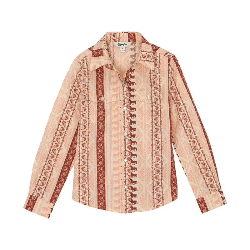 Girl's Wrangler Snap Front Shirt #112359397