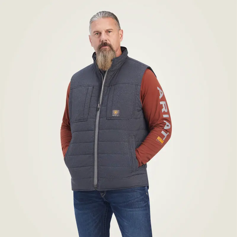 Men's Ariat Rebar Valiant Ripstop Insulated Vest #10041592