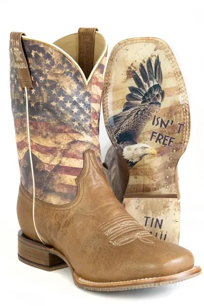 Men's Tin Haul Stars and Stripes Western Boot #14-020-0102-5075