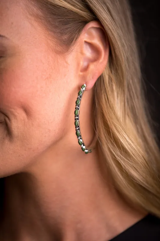 West & Co. Earrings #E894GRN - WEST&CO