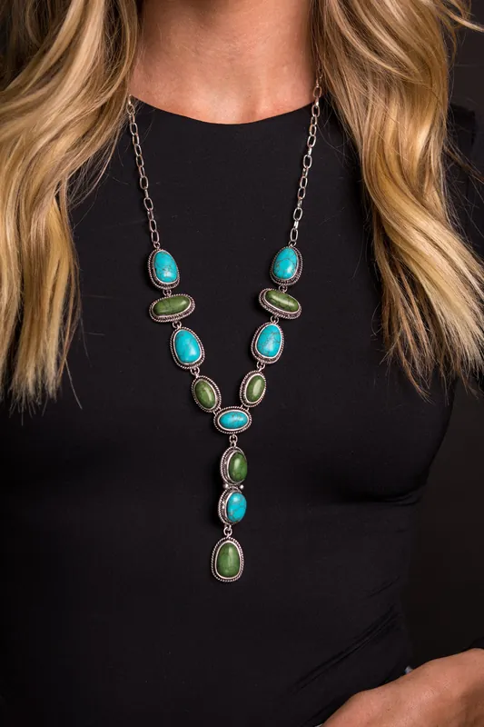 West & Co. Necklace #N1437TQGRN - High Country Western Wear