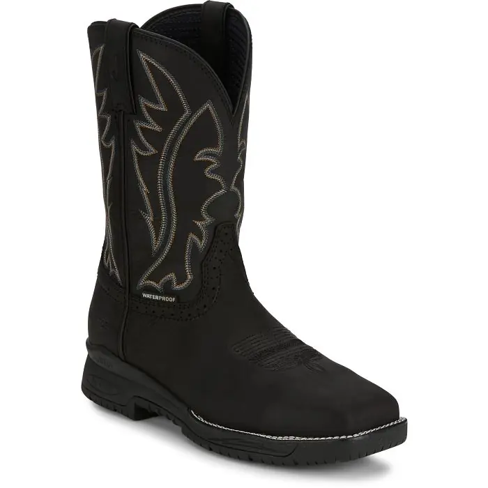 Men's Justin Waterproof Nano Composite Toe Nitread Work Boot #CR3208