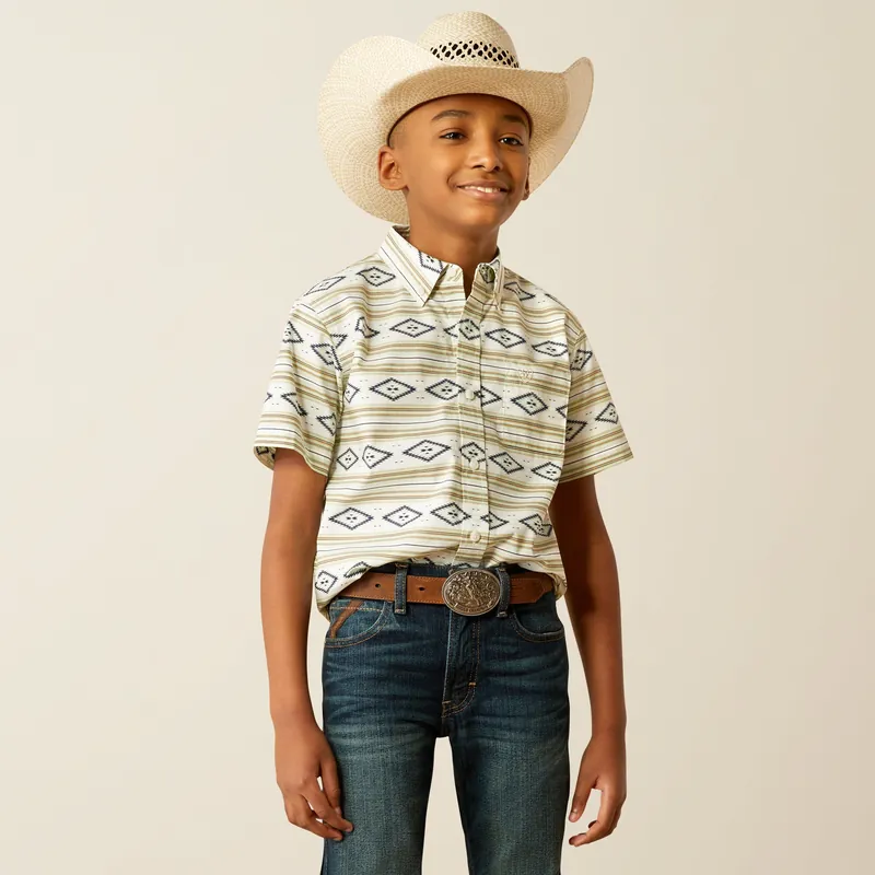 Boy's Ariat Christopher Classic Fit Button Down Shirt #10054783 - High Country Western Wear