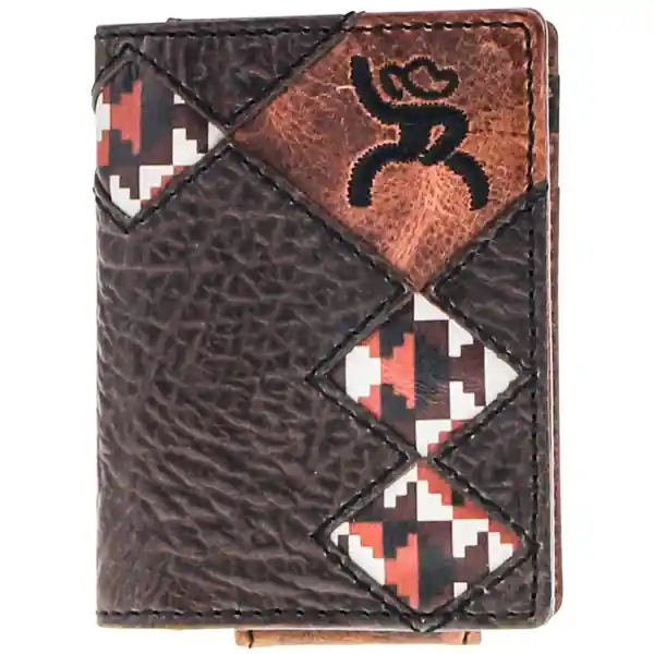 Men's Hooey Tahonta Bi-Fold Money Clip #RFW014-BRTN
