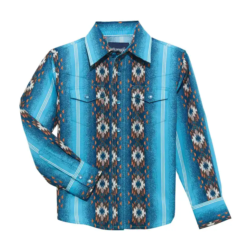 Boy's Wrangler Checotah Snap Front Shirt #112365829