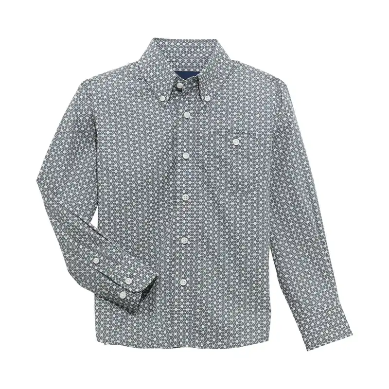 Boy's Wrangler Bucking Cancer Button Down Shirt #112365855