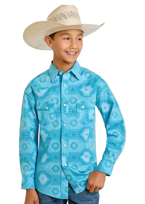 Boy's Rock & Roll Cowboy Snap Front Shirt #BBN2S06482