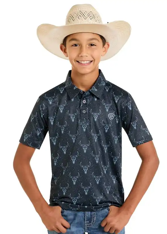 Boy's Rock & Roll Cowboy Polo #BB51T06629