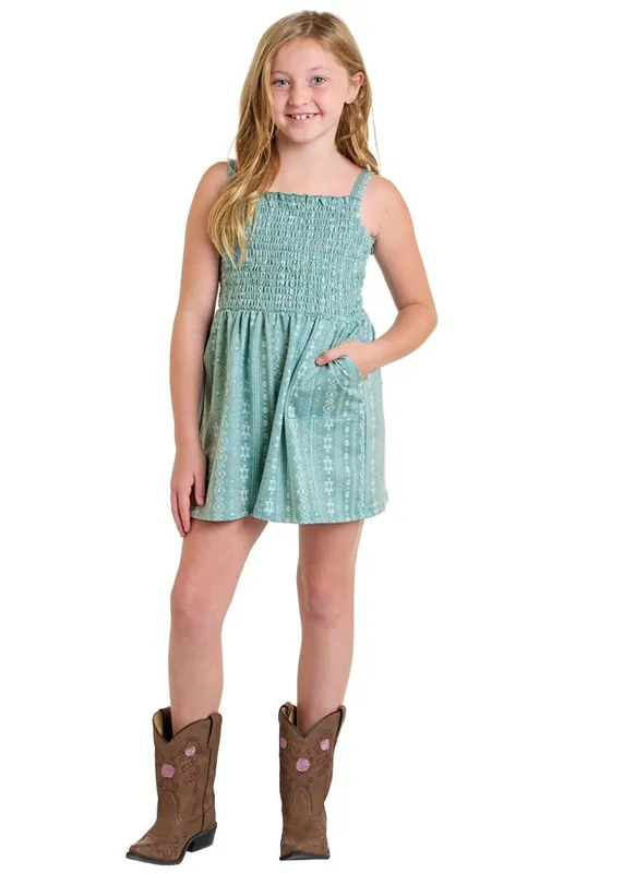 Girl's Rock & Roll Cowgirl Smocked Romper #BGR2J06294