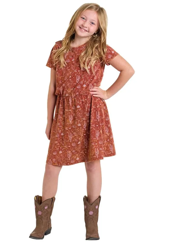 Girl's Rock & Roll Cowgirl T-Shirt Dress #BGD1R06292
