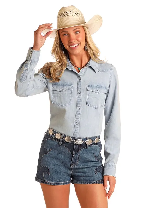 Women's Rock & Roll Cowgirl Snap Front Shirt #BWN2S03701