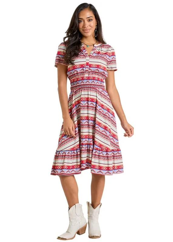 Women's Panhandle Slim Challis Dress #LWD1R06344 - WHITE LABEL