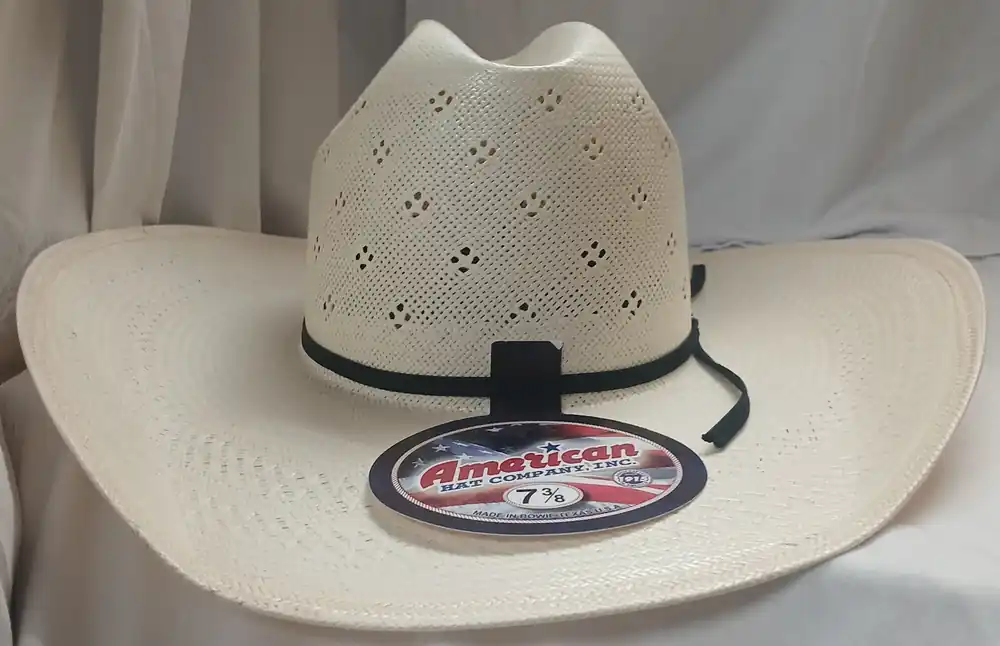 American Hat Co. 20X Straw Hat #8120RC-2CBLK