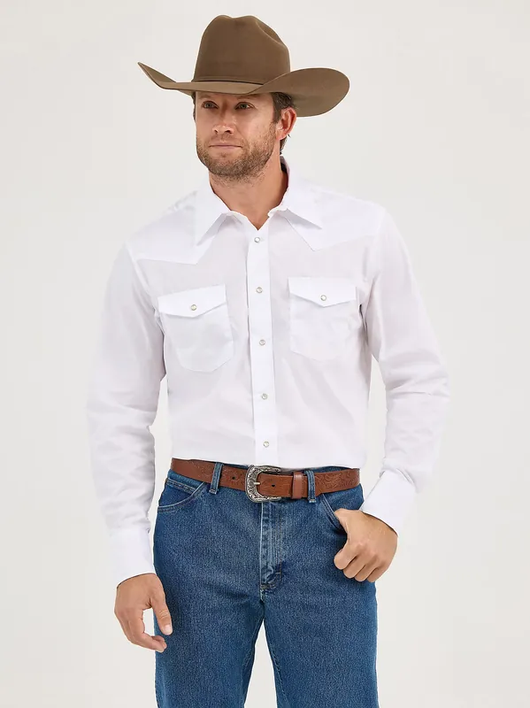 Men's Wrangler Authentic Sport Western Snap Front Shirt #71105WHX