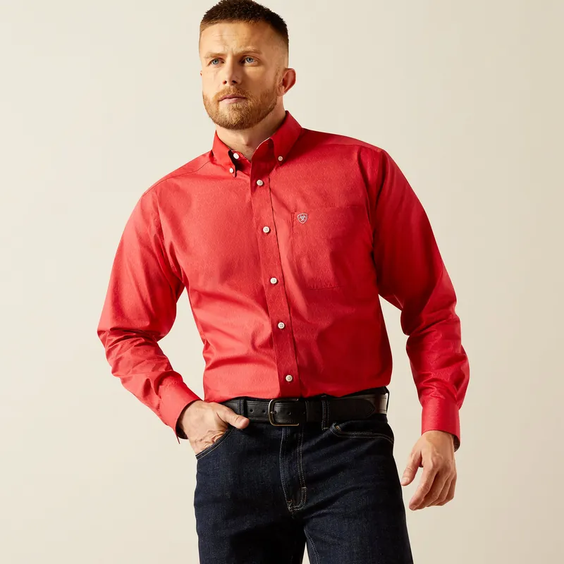 Men's Ariat Wrinkle Free Dangelo Classic Fit Button Down Shirt #10058951