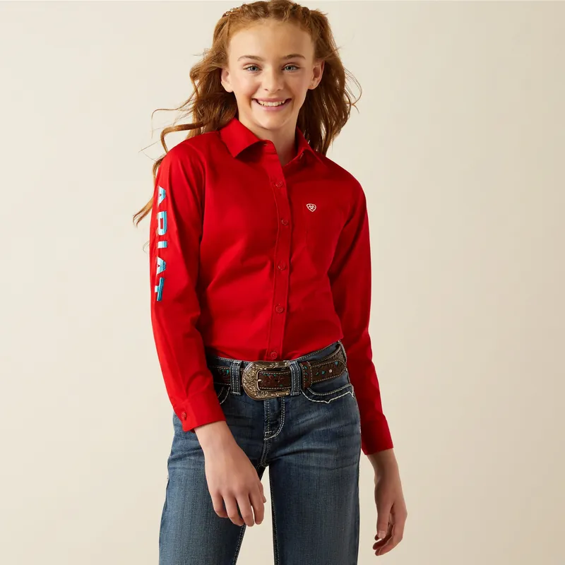 Girl's Ariat Team Kirby Button Down Shirt #10058852