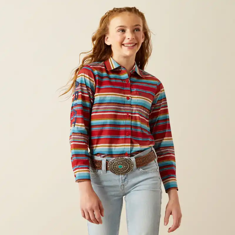 Girl's Ariat Team Kirby Button Down Shirt #10060368