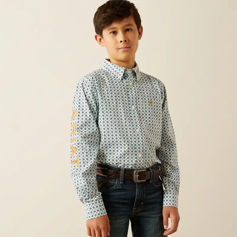 Boy's Ariat Team Franklin Classic Fit Button Down Shirt #10058719