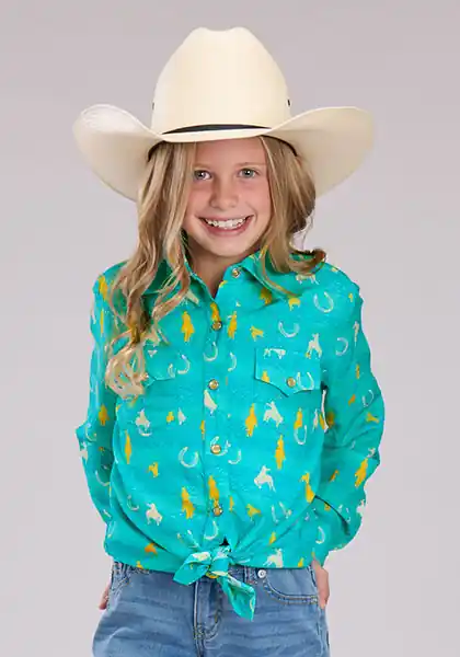 Girl's Roper Snap Front Shirt #03-080-0590-4072