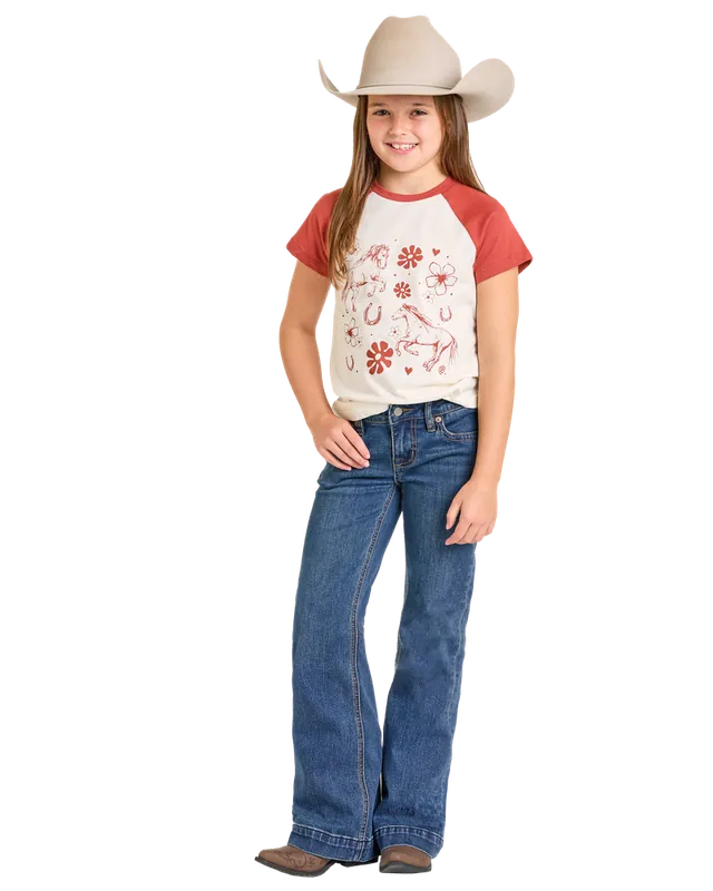 Girl's Rock & Roll Cowgirl Trouser Jean #BG5MD07211