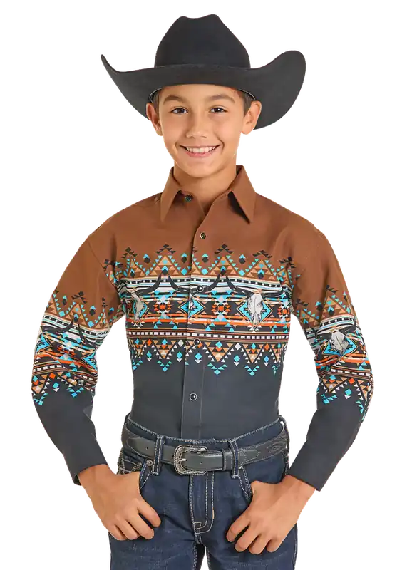 Boy's Panhandle Slim Snap Front Shirt #SBN2S07387