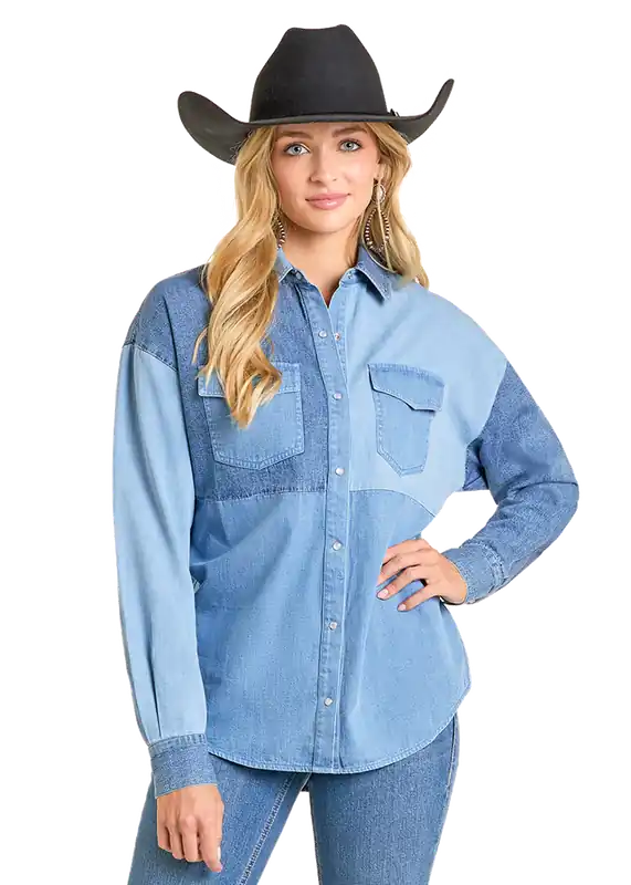 Women's Rock & Roll Cowgirl Snap Front Shirt #BWN2S06944